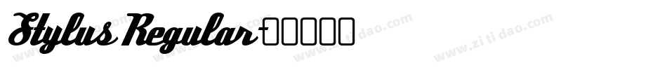 Stylus Regular字体转换